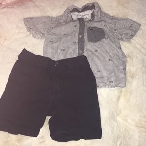 Calvin Klein black and whit two piece